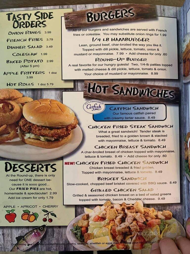 Roundup - Seminole, OK menu_pic