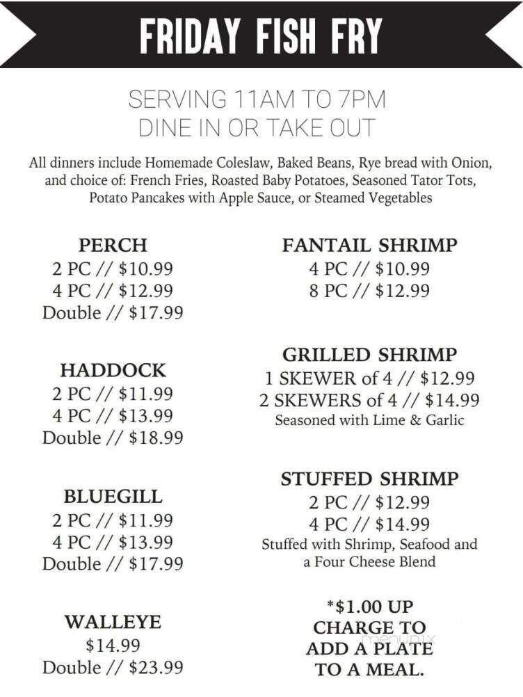 Sportsman's Cafe - Crivitz, WI menu_pic