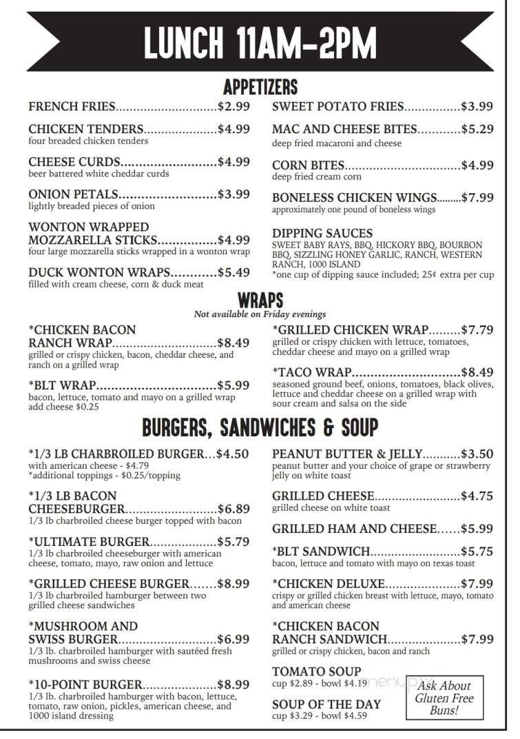 Sportsman's Cafe - Crivitz, WI menu_pic