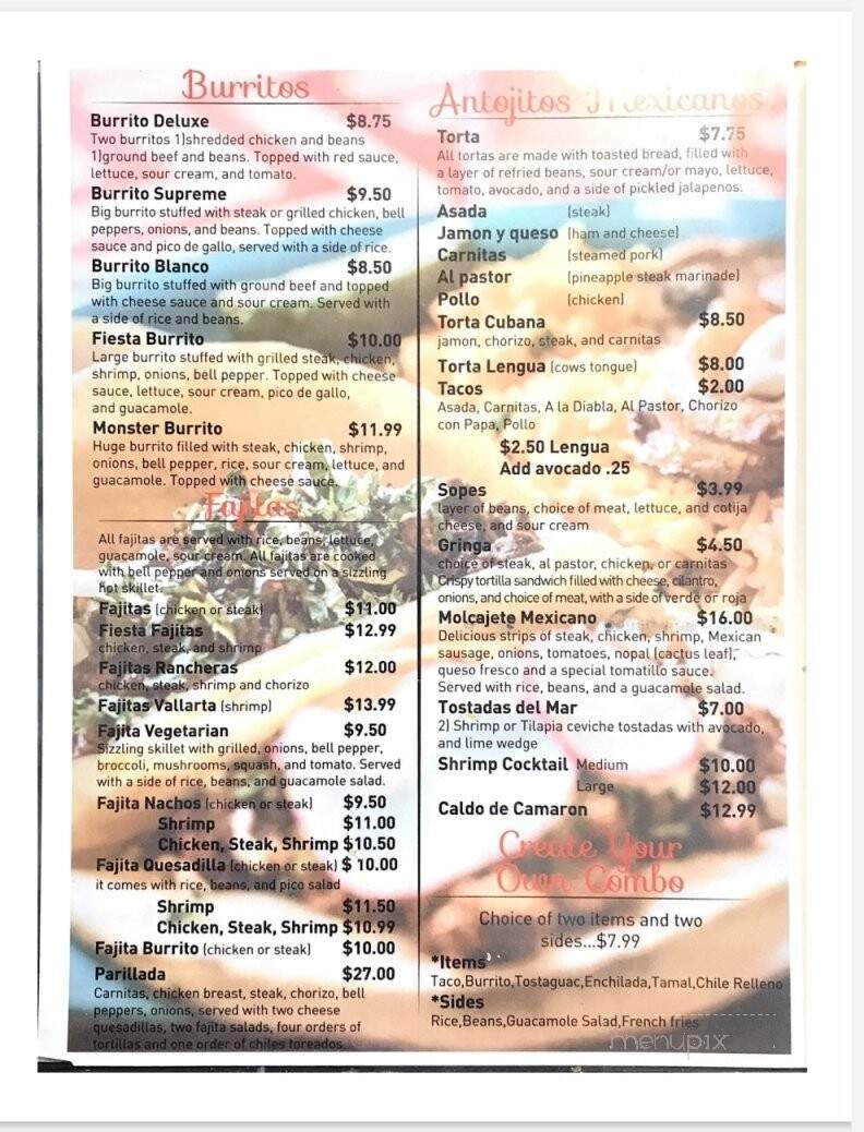 La Fiesta Mexican Restaurant - Humboldt, TN menu_pic