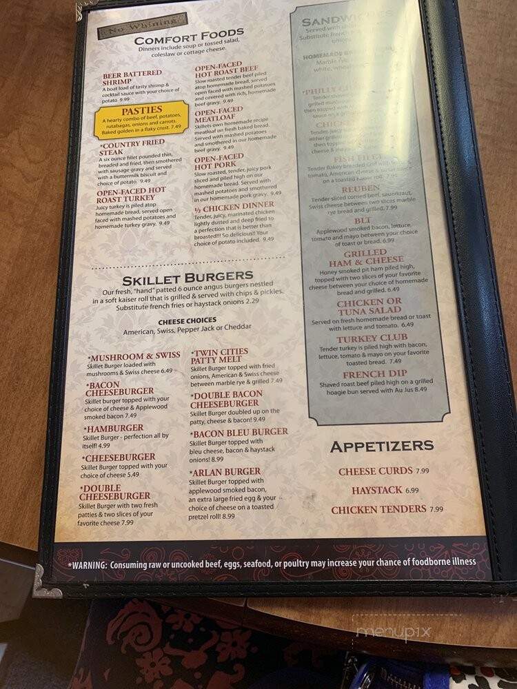Roxie's Country Skillet - Adams, WI menu_pic