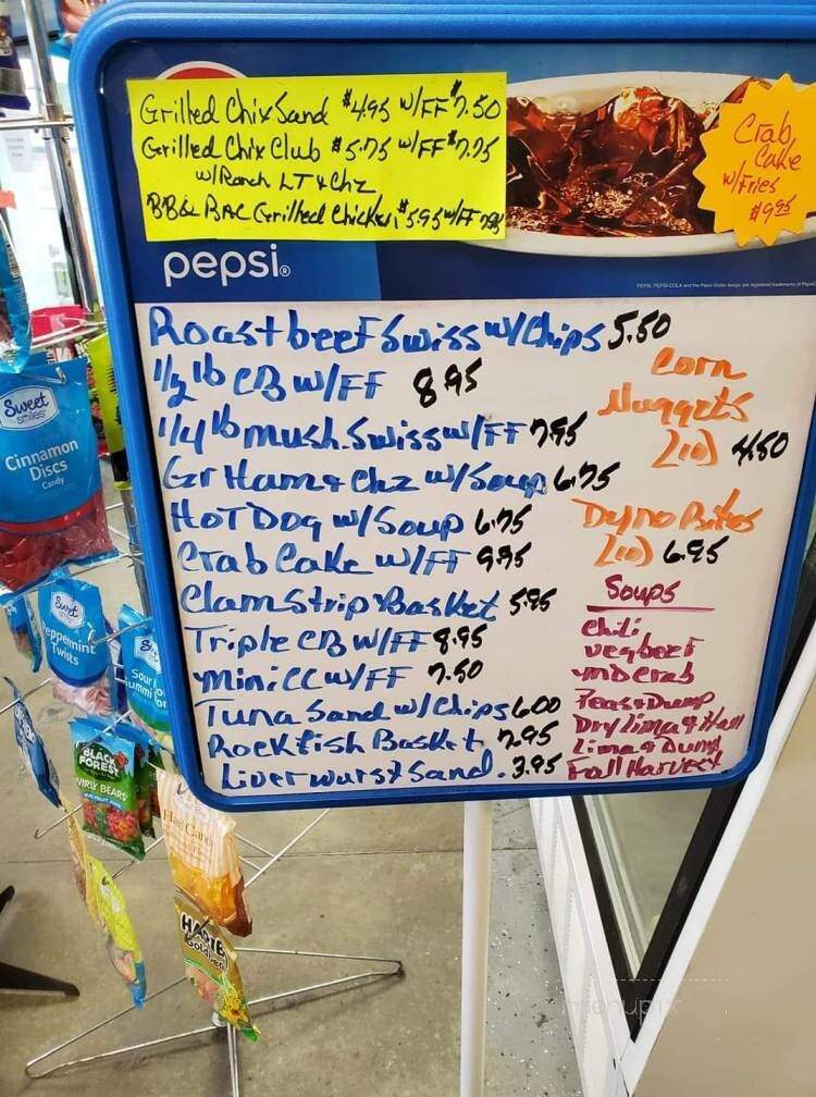 Menu of Southfork Deli in Laurel, DE 19956
