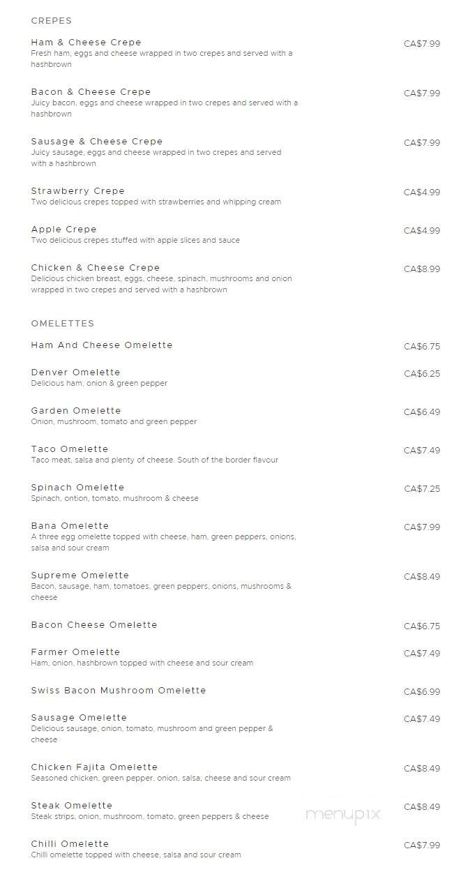 Jojo's Fish & Chips Bana Restaurant - Abbotsford, BC menu_pic