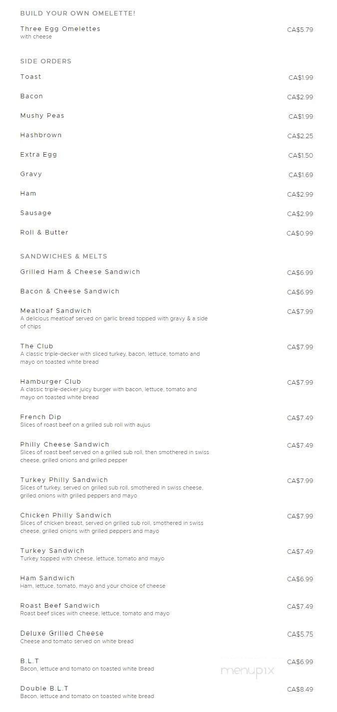 Jojo's Fish & Chips Bana Restaurant - Abbotsford, BC menu_pic