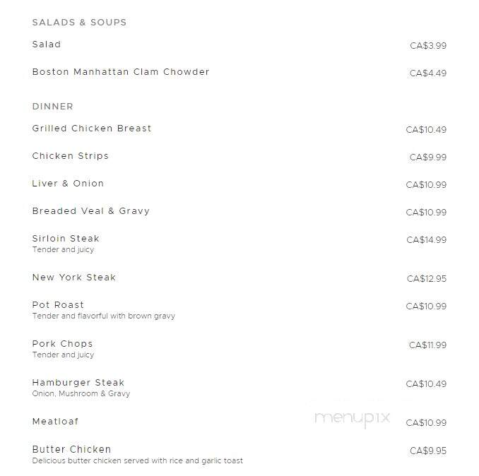 Jojo's Fish & Chips Bana Restaurant - Abbotsford, BC menu_pic