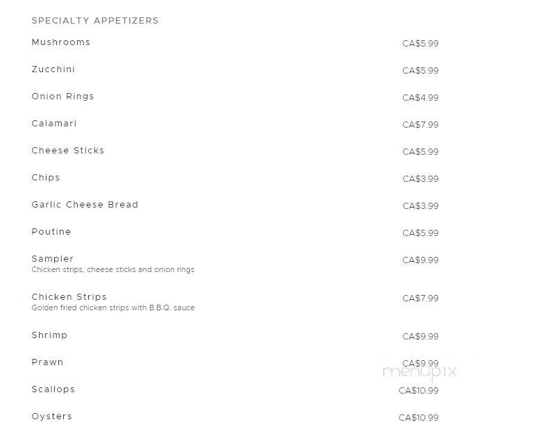 Jojo's Fish & Chips Bana Restaurant - Abbotsford, BC menu_pic