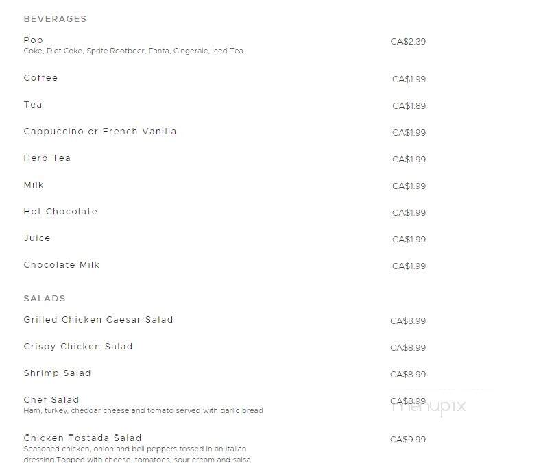 Jojo's Fish & Chips Bana Restaurant - Abbotsford, BC menu_pic