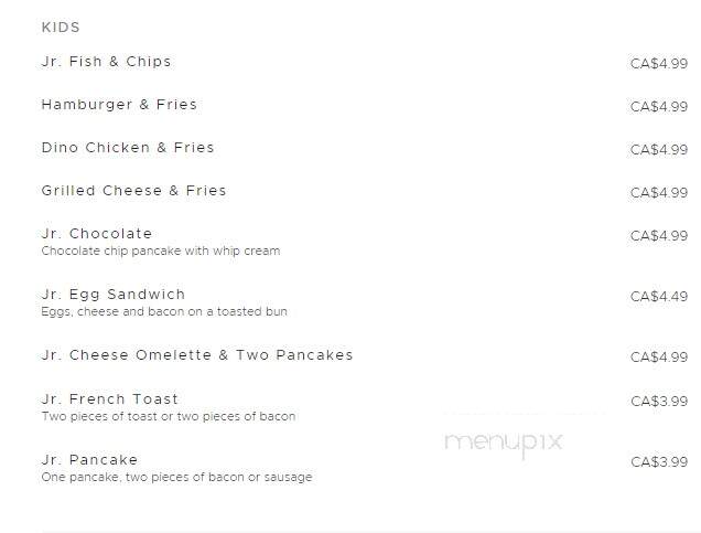 Jojo's Fish & Chips Bana Restaurant - Abbotsford, BC menu_pic