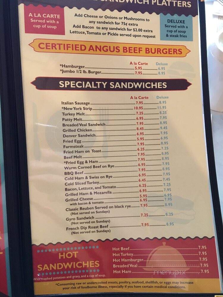 Market Place Cafe - Oak Creek, WI menu_pic
