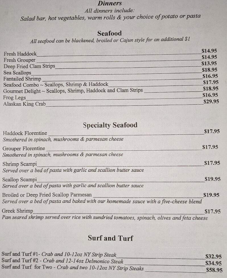 Gary's Restaurant - Canastota, NY menu_pic