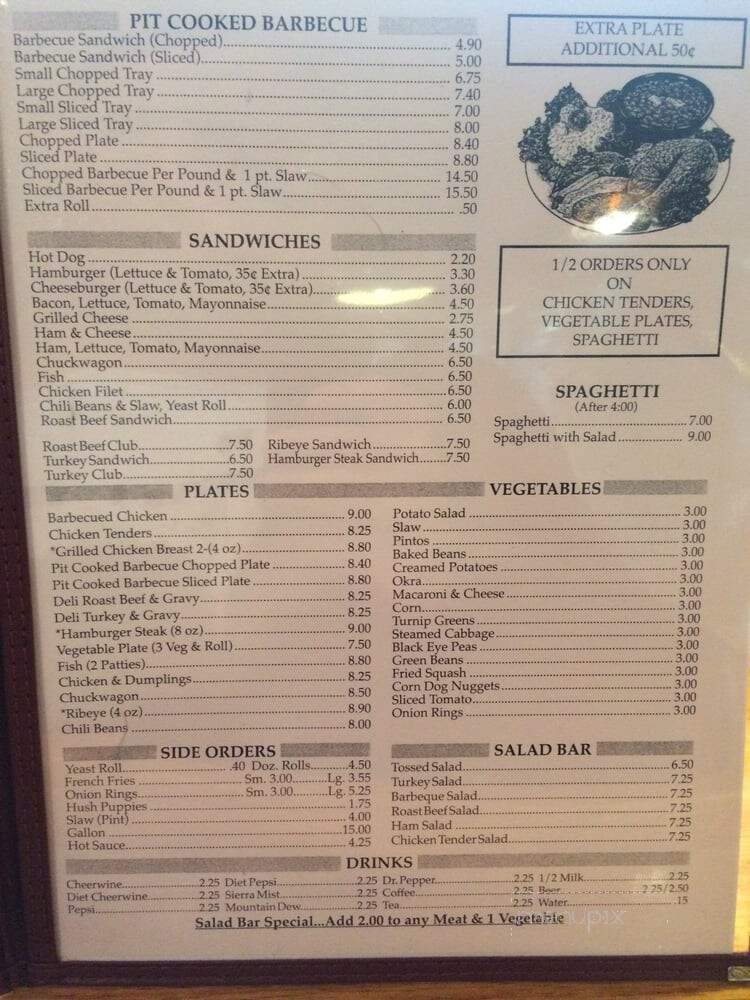 Richard's Bar-B-Que - Salisbury, NC menu_pic