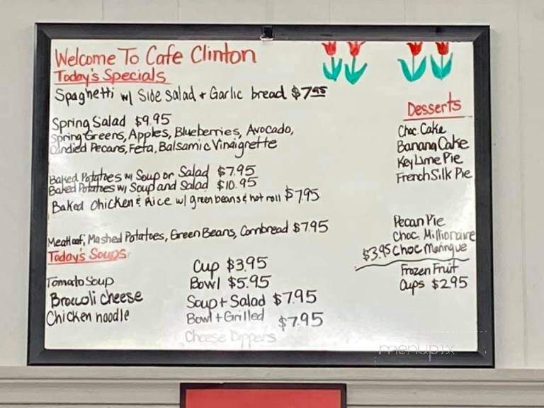 Cafe Downtown Clinton - Clinton, OK menu_pic