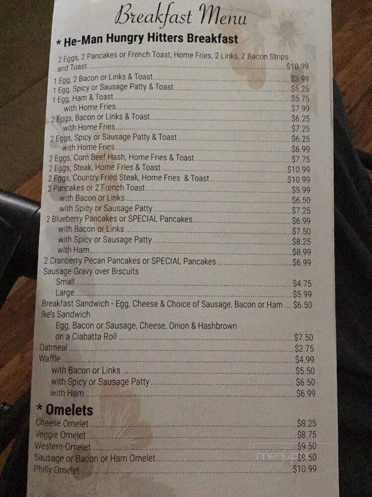 Roxy's Diner - Prospect, PA menu_pic