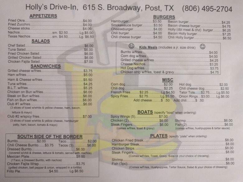 Holly's Drive Inn - Post, TX