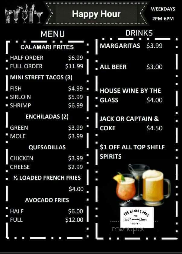 The Humble Fork - Kerrville, TX menu_pic