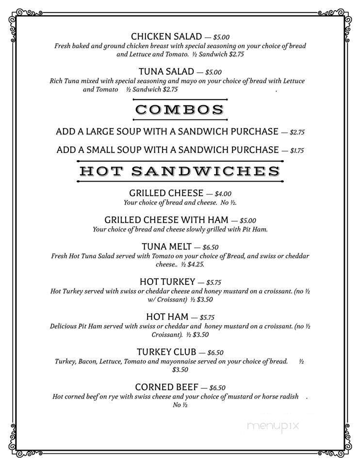 Bodi's Bake Shop - Twin Lakes, WI menu_pic