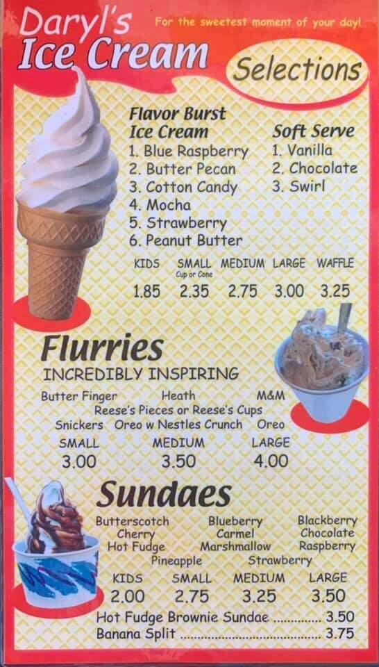 Daryl's Dine-In - Saint Elmo, IL menu_pic