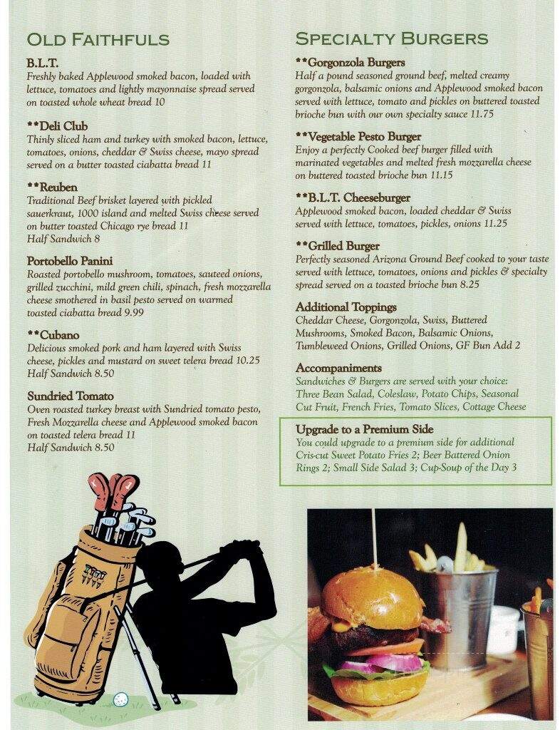Grill on the Green - Childress, TX menu_pic