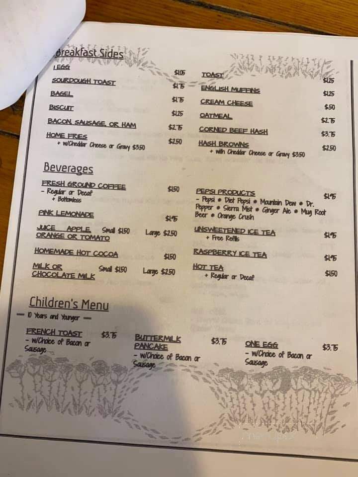 Wiser Choice Restaurant - Laceyville, PA menu_pic
