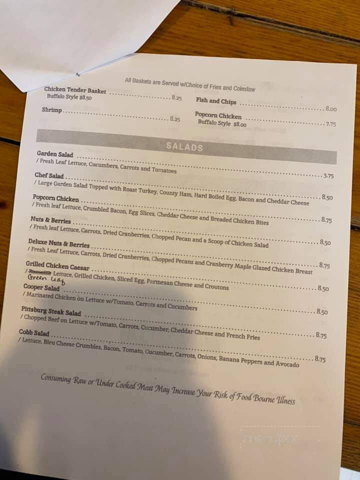 Wiser Choice Restaurant - Laceyville, PA menu_pic