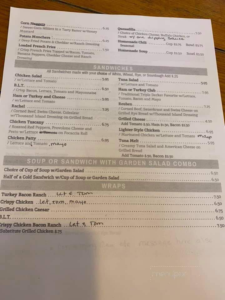Wiser Choice Restaurant - Laceyville, PA menu_pic