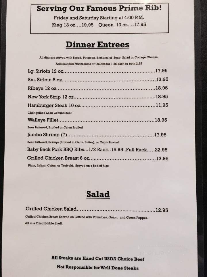 Waverly Steakhouse & Lounge - Waverly, SD menu_pic