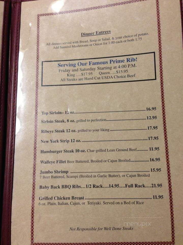 Waverly Steakhouse & Lounge - Waverly, SD menu_pic