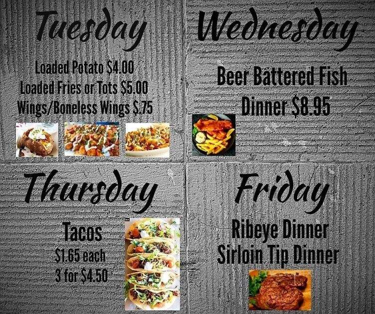 Barney's Bar & Grill - Evansport, OH menu_pic