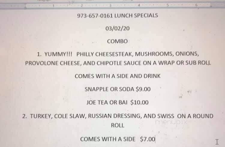 Bagel Town Cafe - West Milford, NJ menu_pic