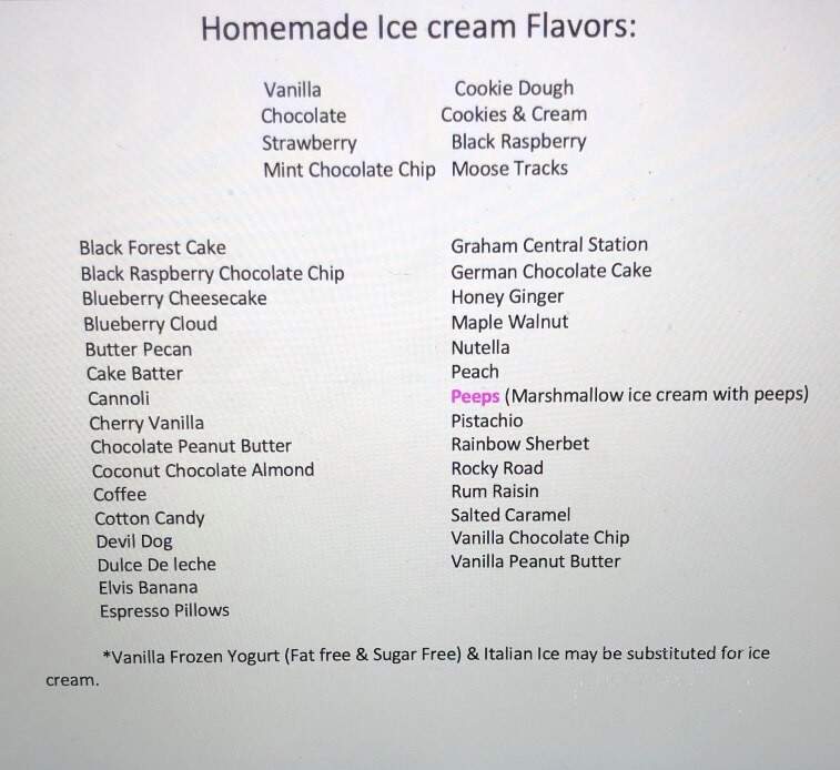 Menu of Dairy Swirl in Franklin, NJ 07416