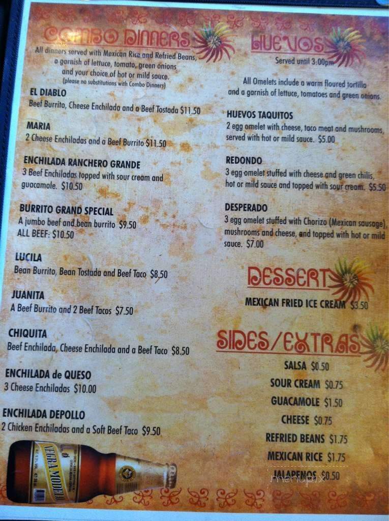 Little Mexico - Siren, WI menu_pic