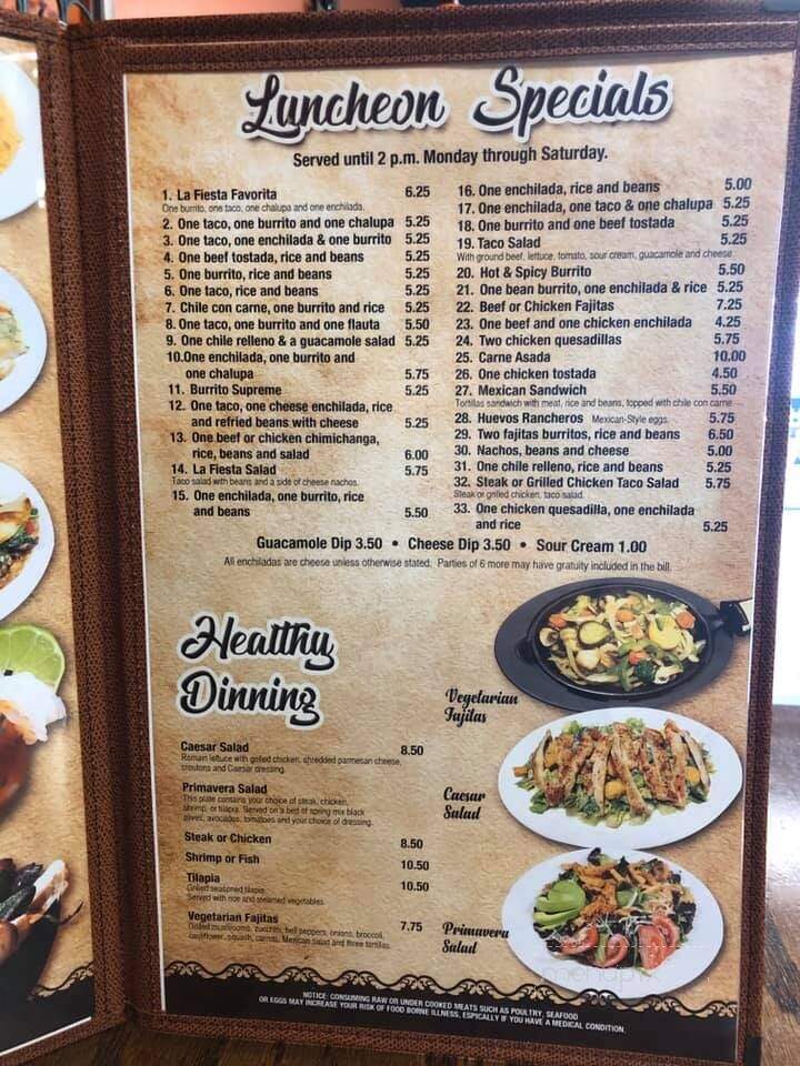 Puerta Del Sol - Nashville, GA menu_pic