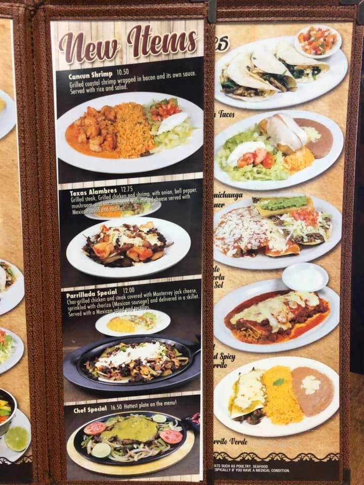 Puerta Del Sol - Nashville, GA menu_pic