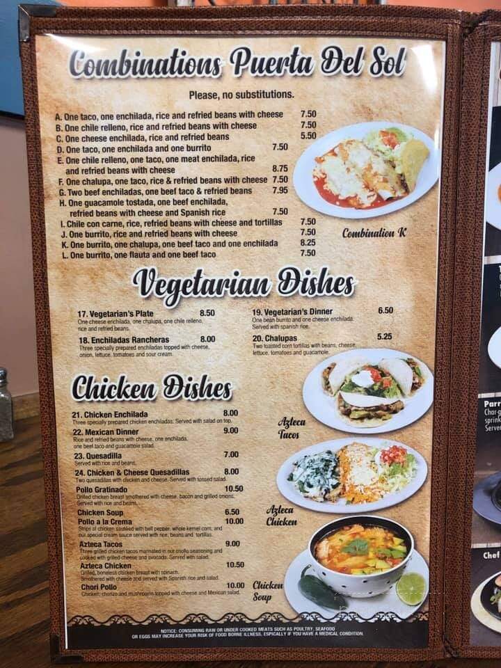 Puerta Del Sol - Nashville, GA menu_pic
