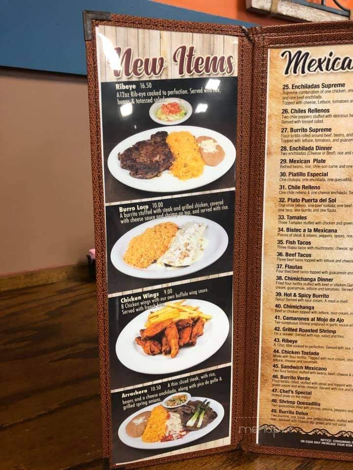 Puerta Del Sol - Nashville, GA menu_pic