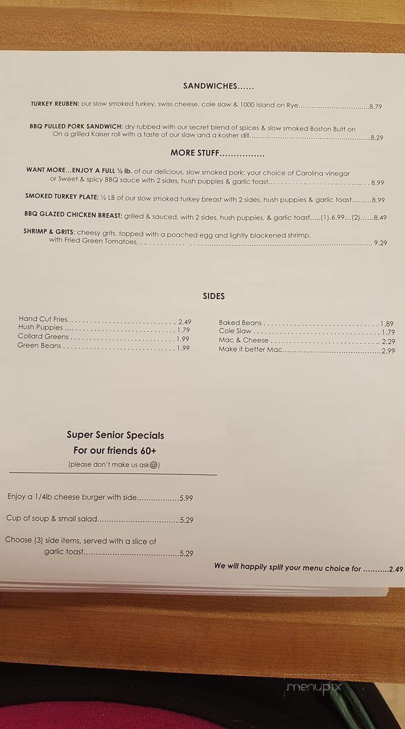 Hart & Soul Cafe - Hickory, NC menu_pic