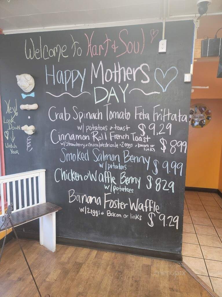 Hart & Soul Cafe - Hickory, NC menu_pic