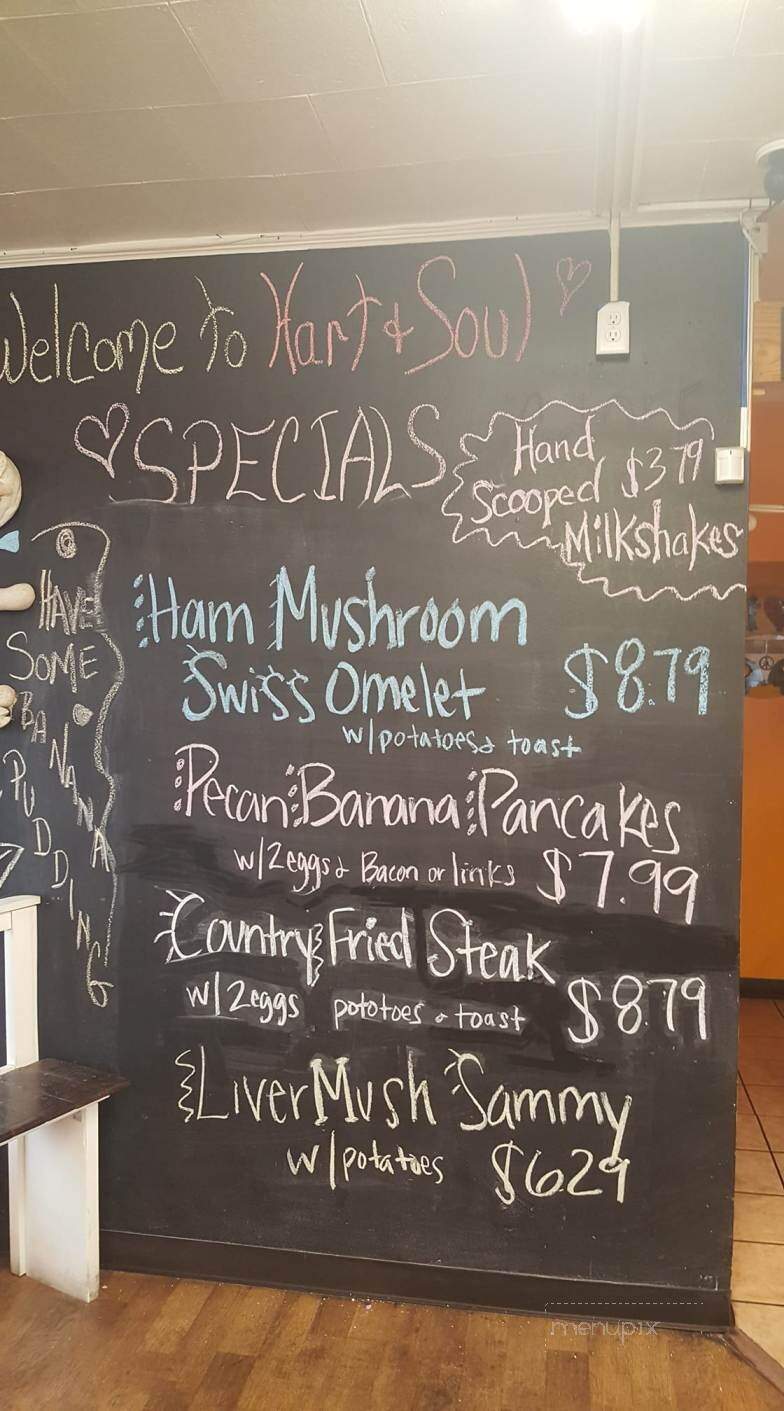 Hart & Soul Cafe - Hickory, NC menu_pic