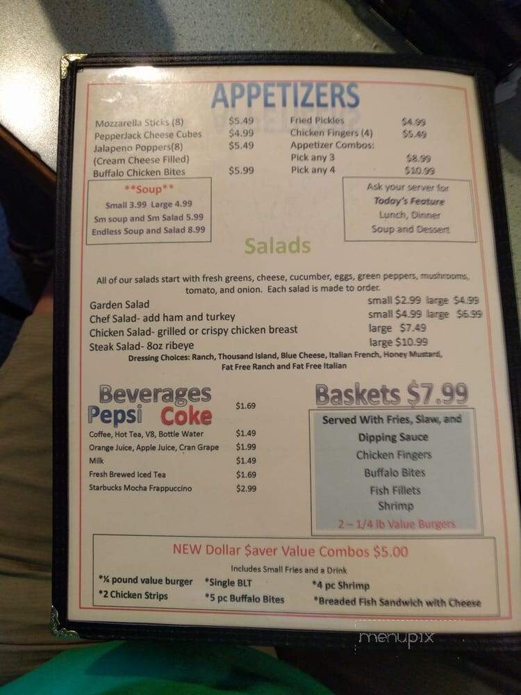 Tim's Kitchen - Butler, KY menu_pic