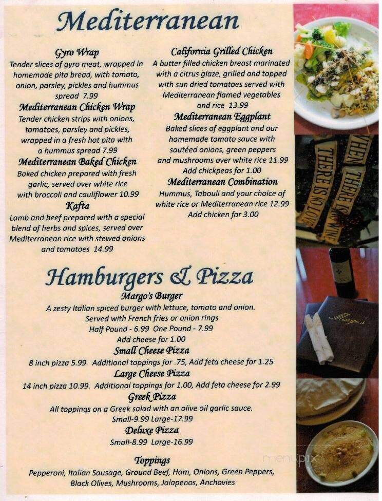 Margo's Restaurant - Griffin, GA menu_pic