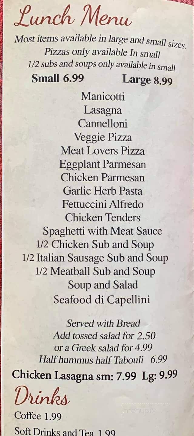 Margo's Restaurant - Griffin, GA menu_pic
