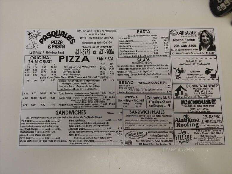 Pasquale's Pizza & Pasta - Gardendale, AL