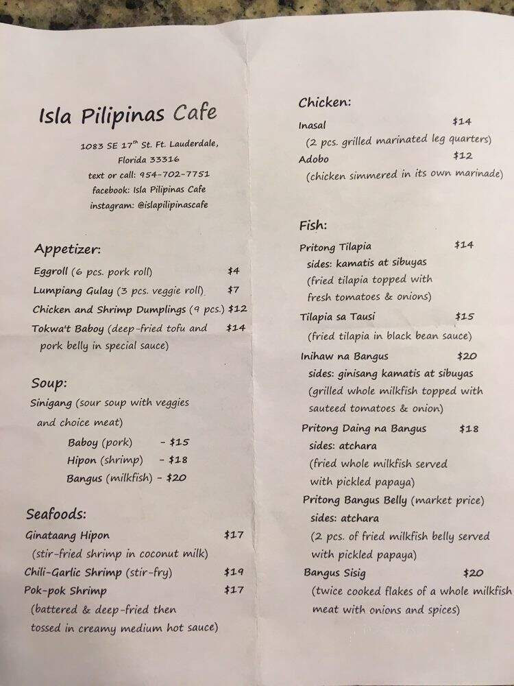 Isla Pilipinas Cafe - Fort Lauderdale, FL
