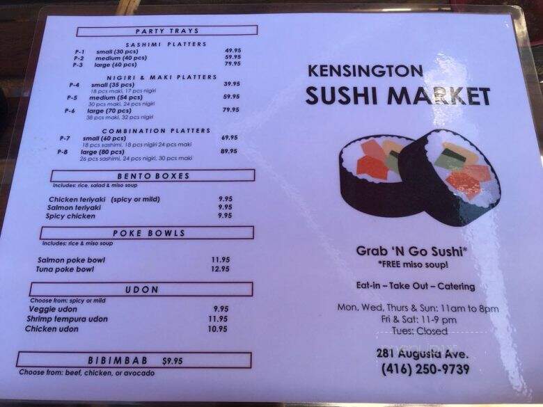 Kensington Sushi Market - Toronto, ON