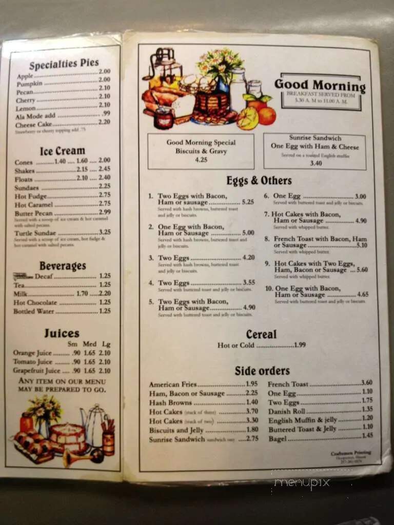 Henning's Root Beer Stand - Hoopeston, IL menu_pic