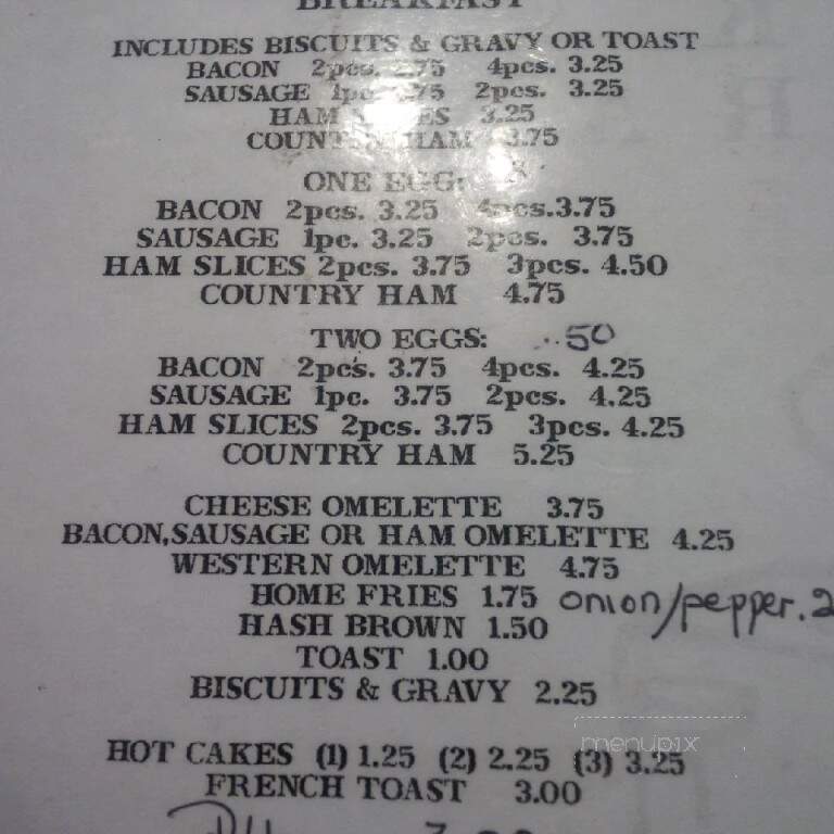 K & N Root Beer Drive In - Mayfield, KY menu_pic