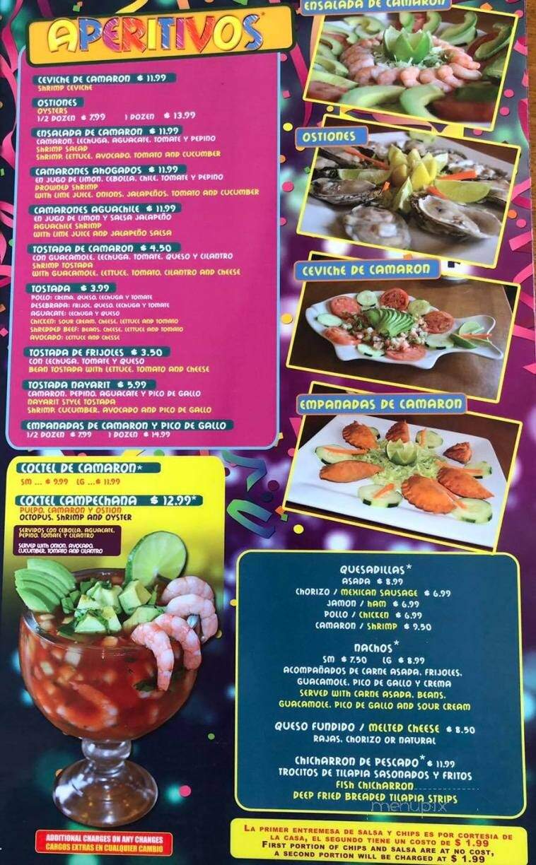 Viva Mexico - Albuquerque, NM menu_pic