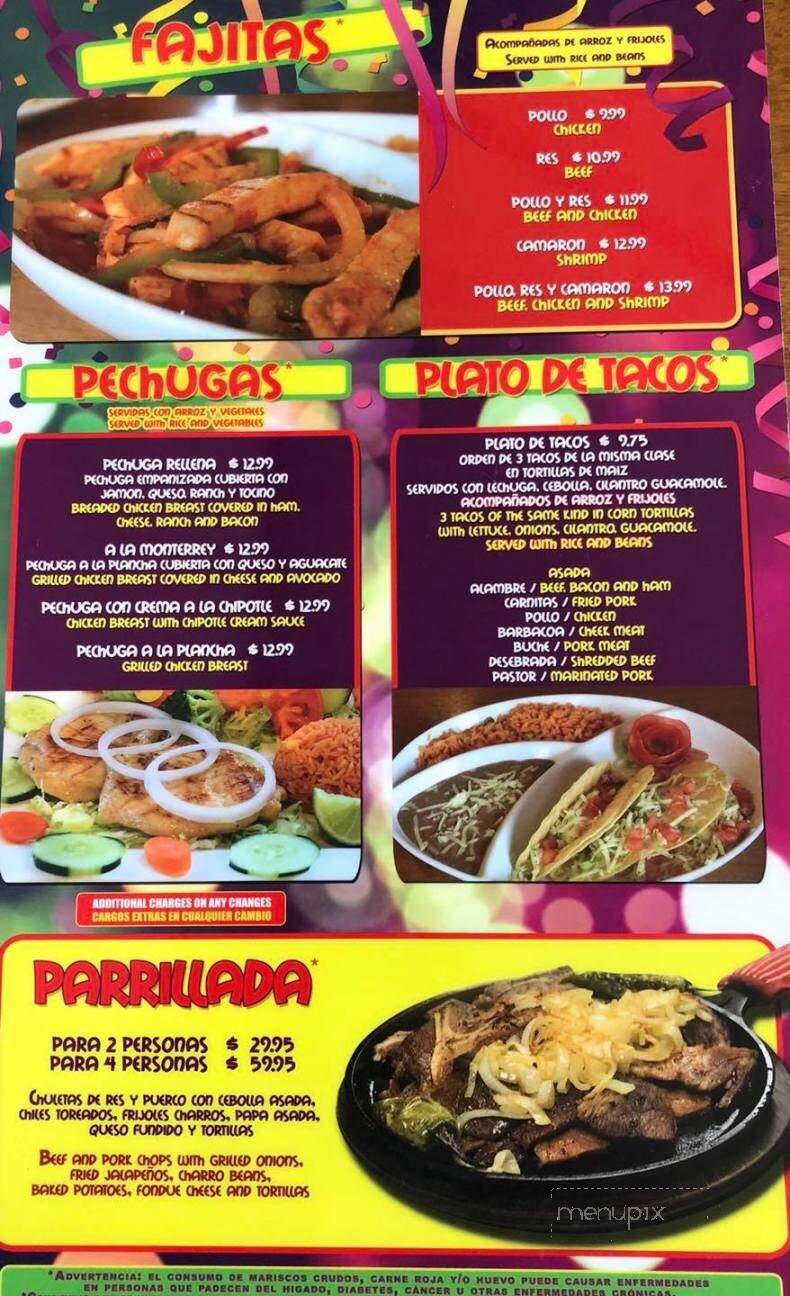 Viva Mexico - Albuquerque, NM menu_pic