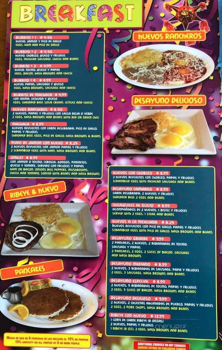 Viva Mexico - Albuquerque, NM menu_pic