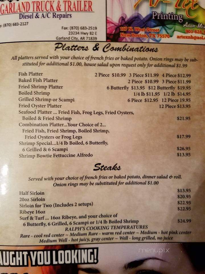 West Shore Restaurant - Garland City, AR